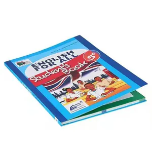 Buku pendidikan anak Hardcover kustom cetak warna dua sisi buku anak dijepretan buku cerita