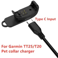 Chargeur pour collier de chien Garmin, compatible avec le traceur GPS pour animaux Garmin TT25/T20, câble de charge pour dispositif anti-perte, adaptateur d'entrée Type C