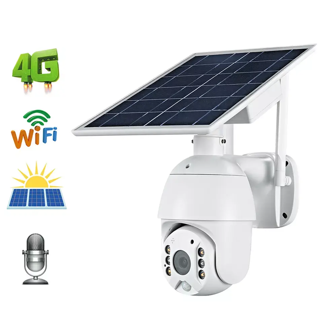 Avstart Outdoor 4g Camera LTE Cellular Ptz  Wifi Security Camera Wireless Battery 1080p 4mp Low Power Cctv Solar Camera