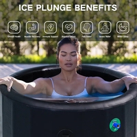 Baignoire à glace commerciale avec refroidisseur et filtre, machine de plongée froide au glycol pour la thérapie de récupération à froid