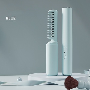 便携式电动直发器加热二合一发刷USB充电旅行迷你直发器 - Product Image 3