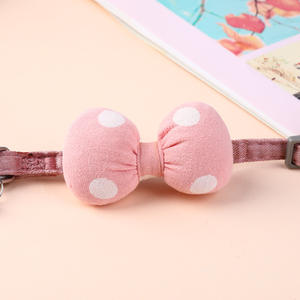 Bestseller Handgefertigtes Umweltfreundliches Katzen- und Hundehalsband mit Knopfverschluss Luxuriöses Einfarbiges Muster Verziert mit Hochwertigen Bändern - Product Image 5