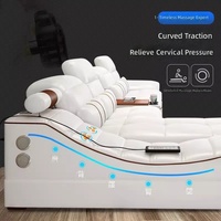 Canapé d'angle en cuir Tatami en forme de L, ensemble de salon moderne et minimaliste, multifonctionnel avec rangement et massage en éponge