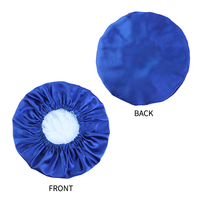 Bonnet de nuit double couche en satin avec doublure intérieure colorée Bonnets de cheveux en satin réglables pour femmes de grande taille