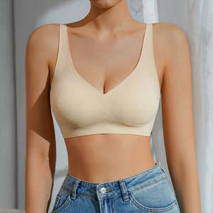 High Elastic Breathable Eco-Friendly Push-up Full Cup <strong>Bra</strong> <strong>Sin</strong> Costura New Design Wire Free Sujetador Traceless Ice Silk Women - Product Image 2