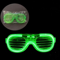 Lunettes de soleil lumineuses à LED clignotantes en ABS, accessoires de fête pour festivals, boîtes de nuit, concerts, costumes, cadeaux de vacances