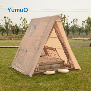 Tenda da Campeggio da Esterno Kawagebo Kamp (KK) 8' x 8' a Campana per Glamping in Tela di Cotone, Gonfiabile, Tipo Casa - Product Image 3