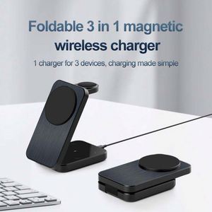 Support de charge sans fil 3 en 1, pliable, mince, chargeur de bureau - Product Image 2