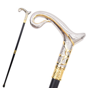 Canne de marche Rufengbao 92 cm en acier carbone, style britannique, design luxueux et tendance pour hommes - Product Image 5