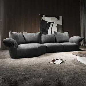 2023 new hot sale sala sofá pétala sofá design em forma villa família sala de estar sofá set