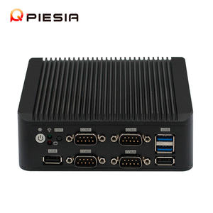 Piesia giá rẻ j4125 j6412 Nano Mini PC DDR4 2 LAN 6com công nghiệp IOT Máy tính để bàn máy chủ x86 <span class=keywords><strong>Linux</strong></span> không quạt mỏng khách hàng Mini PC - Product Image 5