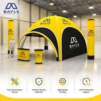 Design sur mesure auvent gonflable pliable 10x10 pour courses moto et karting, abri extérieur d’événements pour promotion de mar