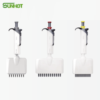 Pipette manuelle SunHot HiPette en ABS entièrement autoclavable, 16 canaux, ajustable et codée par couleur, personnalisation OEM – Offre Spéciale