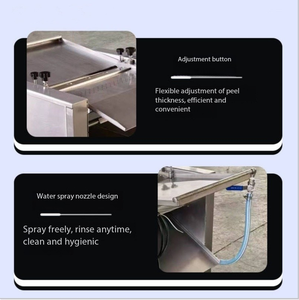 Machine à retirer la peau de poisson entièrement automatique, machine commerciale verticale multifonctionnelle pour retirer la peau de saumon et peler la peau de calmar - Product Image 4