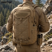 Sac à dos tactique modulaire robuste en nylon 500D de 40L, imperméable, pour voyages, randonnées, camping, ordinateur portable, avec système MOLLE et fermetures YKK