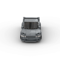 Voiture de course en plastique très vendue, compatible MOC, pour l'assemblage éducatif de petites pièces, jouets de construction pour enfants