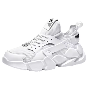 High-Top Men's sneakers Casual <b>Tennis</b> <b>Shoes</b> Plus Size Chunky Heighten Mesh Lining Light Weight Lace-Up Walking Style <b>Shoes</b> - Product Image 1