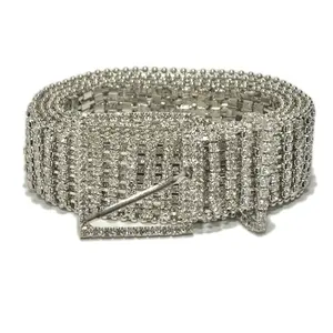 Fashion Bling Girls Lady Crystal Rhinestone Strass Chain Waist Belts Luxury Belt Clothing Accessories Ornament