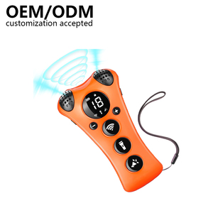 Entrenador ultrasónico ajustable para perros, 10 niveles, recargable, de frecuencia variable, resistente al agua, IP67, Corrector de comportamiento de mascotas de plástico - Product Image 1