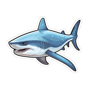 Pegatinas <span class=keywords><strong>de</strong></span> Dibujos Animados DIY - Pegatinas Personalizadas <span class=keywords><strong>de</strong></span> PVC Ecológicas e Impermeables, Diseños Blue Bull, Paul Et Shark, Gypsy, Formas Personalizadas, Acabado Brillante - Product Image 1