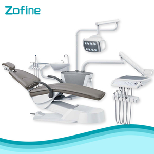 Silla <span class=keywords><strong>dental</strong></span> hidráulica giratoria portátil Zofine Z15 con escupidera de cerámica diseño de respaldo alto de cuero Nappa para dentistas - Product Image 5