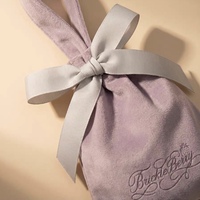 Pochette cadeau en velours avec cordon de serrage et logo personnalisé pour bijoux, cosmétiques, colliers, bracelets et bagues