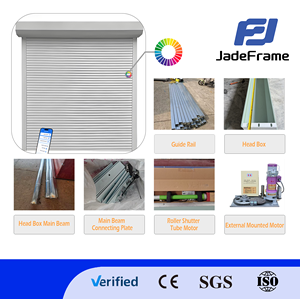 <span class=keywords><strong>Porte</strong></span> enroulable en aluminium isolée moderne pour villas, surface finie avec <span class=keywords><strong>télécommande</strong></span>, volet roulant, prix direct d'usine - Product Image 3