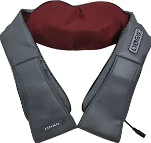 LUYAO Wholesale Wireless Deep Tissue Vibration Shiatsu Kneading Waist Back And Neck Shoulder Massager Shoulder Bag