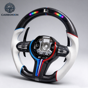 Volant en fibre de carbone pour BMW E92 F30 F10 E60 F31 F82 E61 E90 E39 E91 E70 E46 F22 E53 F80 F48 F01 F32 F36 F07 F93 E87 - Product Image 4