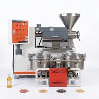 Presse à huile multifonctionnelle pour noyaux de palme et macadamia, couleur orange-rouge, pour usine de fabrication agricole