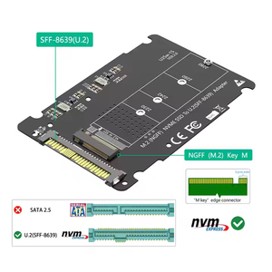 Neue Version SFF-8639 U.2 zu NGFF M.2 M-Key PCIe SSD-Gehäuse für Mainboard SSD p3600 p3700 ersetzen - Product Image 2