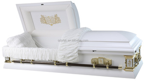 URD-A012 Bara e Cofano Funebre in Legno Duro, Durevoli ed Ecologici, Stile Americano con Interni in Velluto Bianco per <span class=keywords><strong>Onoranze</strong></span> <span class=keywords><strong>Funebri</strong></span> - Product Image 2