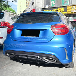 <b>Car</b> Rear Bumper <b>Diffuser</b> Rear Side Splitters Spoiler Lip Rear Bumper Protector <b>for</b> Mercedes-Benz A-Class W176 AMG Line 2016-2018 - Product Image 6