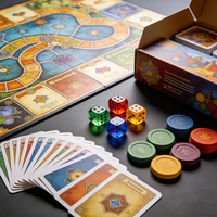 Fabricant OEM ODM de jeux de table, jeux de société, jeux de cartes ronds personnalisés, impression sur mesure, ensemble de jeux de société pour enfants et adultes