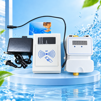 Contrôleur de facturation d'eau par carte IC DN20 pour salle de douche, machine numérique prépayée, port en laiton, utilisation en dortoir et salle de bain publique