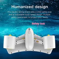 60mins Scooter de mer sous-marin 3.6mph double moteur 1.8 M/S équipement de plongée hélice sous-marine pour la plongée en apnée