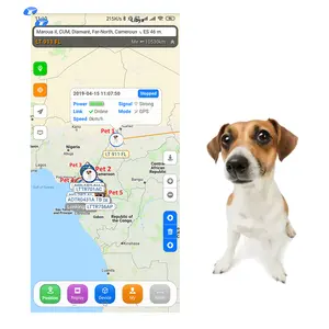 Mikroçip hayvan çekiş yaka Api parça yaka izleme ünitesi çocuklar veya evcil hayvanlar için Sim kart kedi köpek Gps izci