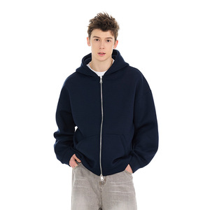 Giacca Unisex <span class=keywords><strong>con</strong></span> <span class=keywords><strong>cappuccio</strong></span> oversize <span class=keywords><strong>con</strong></span> Zip 100% <span class=keywords><strong>felpa</strong></span> in cotone pesante <span class=keywords><strong>con</strong></span> <span class=keywords><strong>cappuccio</strong></span> - Product Image 4