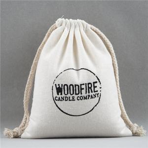 Sac en coton calicot biologique imprimé avec logo personnalisé Sacs faveur en mousseline de coton imprimés personnalisés avec motif de lettres - Product Image 1