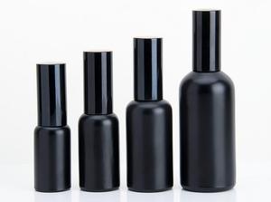 Bán Buôn Sang Trọng 5Ml 10Ml 15Ml 20Ml 30Ml 50Ml <span class=keywords><strong>100Ml</strong></span> Matte Đen Mỹ Phẩm Glass Spray Chai Với Bơm Phun - Product Image 2