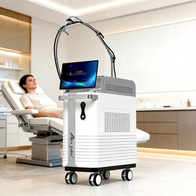 Winkonlaser Ndyag Laser 1064 and 755 Alexandrite Laser Hair Removal Machine