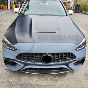 Kit di Montaggio Diretto per Benz Classe C <span class=keywords><strong>W205</strong></span> 2015-2021 a W206 C63 <span class=keywords><strong>AMG</strong></span> 2025 con Paraurti, Cofano, Portellone e Fari Anteriori - Product Image 2