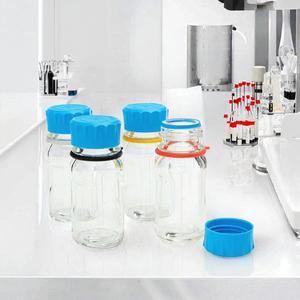 Bottiglie in Vetro Ambrato Huke con Logo Personalizzato, 100 250 500 1000 2000ml, per Reagenti e Fase Mobile, Tipo Duran, per Solventi, su Misura - Product Image 2