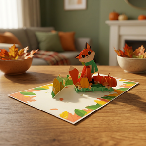 Meilleures ventes, design personnalisé, tendance du moment, carte pop 3D, automne, artisanat en papier fait main, cadeaux, impression offset, Vietnam - Product Image 5