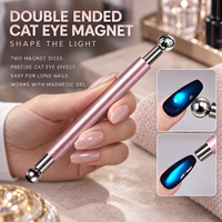 Outil professionnel pour vernis à ongles à double tête aimantée effet œil de chat pour salon de beauté, spa des ongles, studio de manucure, accessoires de manucure, vente en gros