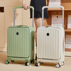 Многофункциональная Женская широкая тележка, чемодан, Спиннер, красивый, 20, 22, 24, 26 дюймов, посадочный чемодан с замком, мужские сумки для багажа