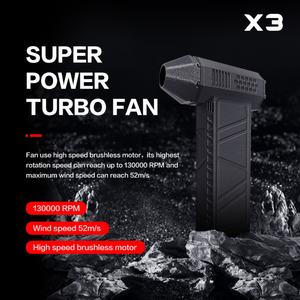 Nuevo en Stock, Ventilador Turbo Portátil para Eliminar el Polvo, Ventilador Turbo Jet de Alta Velocidad con Motor sin Escobillas, Soplador de Polvo Inalámbrico - Product Image 2