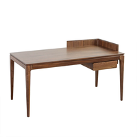 Bureau d'ordinateur en bois massif personnalisable, table d'étude de luxe en bois avec une finition artisanale raffinée