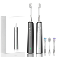 Cepillo de Dientes Eléctrico Oscilante Inteligente Recargable para Adultos, Carga Tipo-C, Cerdas Suaves para Uso en el Hogar y Viajes