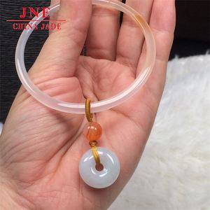 옥 징글 색상 + 평화 버클 팔찌 천연 옥수 마노 도매 - Product Image 4